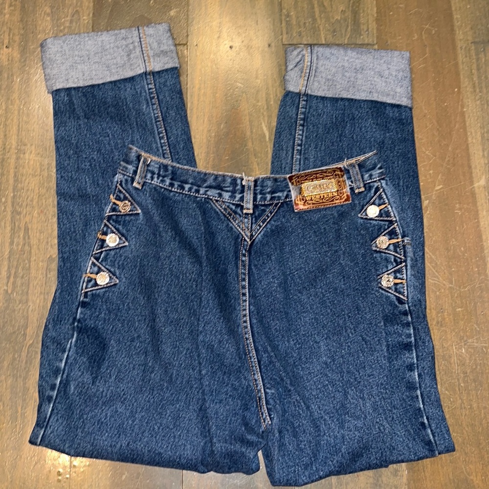 VINTAGE WESTERN LAWMAN DENIM size 13 long